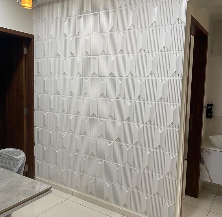3D Wall Panel = Artisan white
